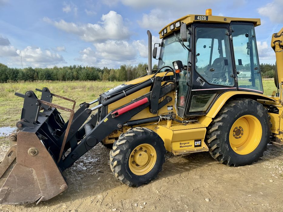 Cat 432d premier 7728 mth 5 biegow koparko ładowarka caterpillar 432D