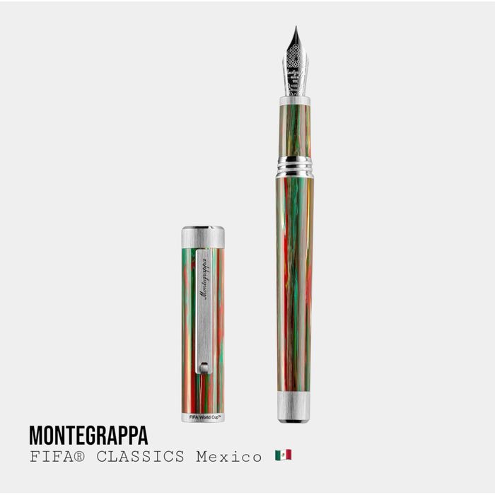 Пір’яна Ручка Montegrappa FIFA Mexico | Ліміт 100 шт | 14K золоте перо