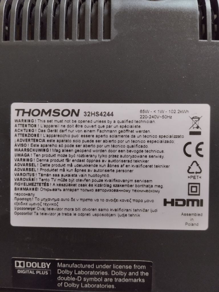 Телевізор Samsung Thomson  HDMI USB