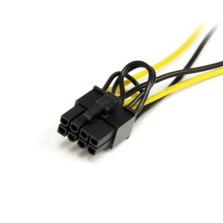 Переходник толстый кабель 1x SATA 15 Pin -> 8(6+2) GPU PCI-E 18AWG