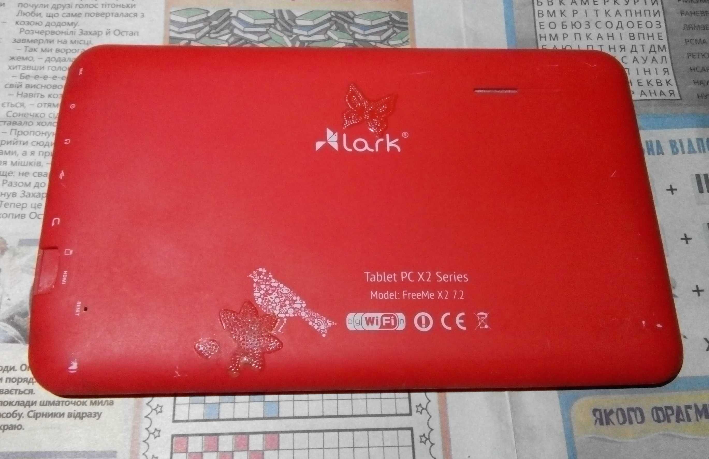 Нерабочий планшет LARK FreeMe X2 7.2 (Андроид 4.2 2013г.в)