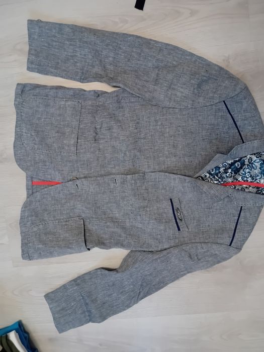 #Cipo & Baxx marynarka szara len jak nowa M