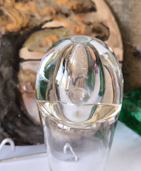 Lampa oliwna świecznik piękne stare szkło