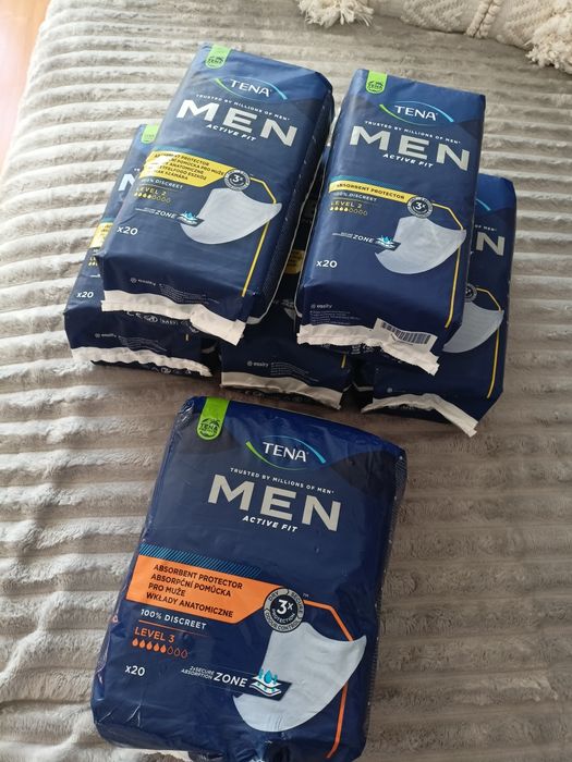 Tena men 2 nowe 5 opakowań + gratis