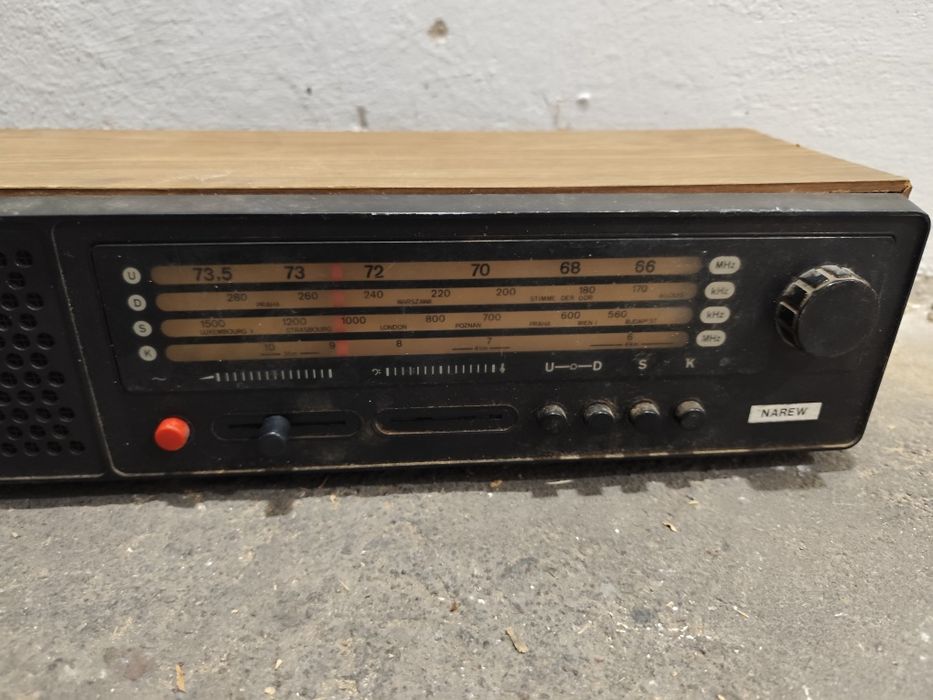 Radio Unitra Narew Wsi Odnowa PRL Uszkodzone do naprawy lub na części