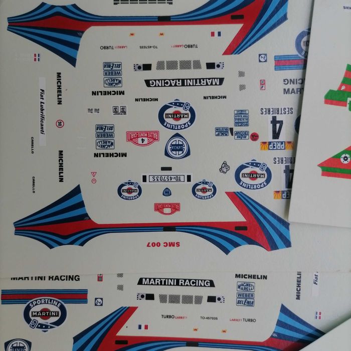 Decalques 1:43 lote com mais de 60 folhas