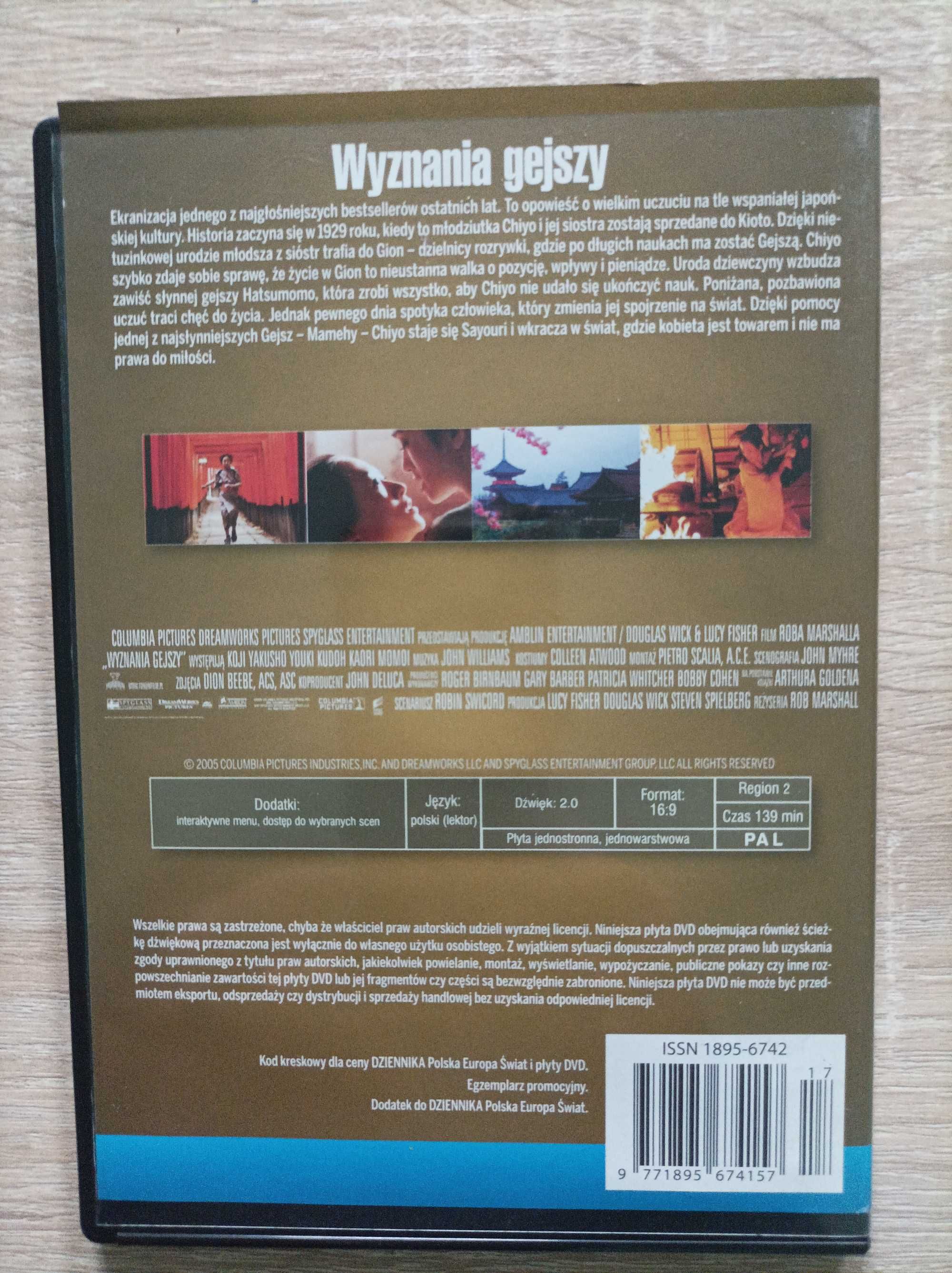 Film DVD Wyznania Gejszy