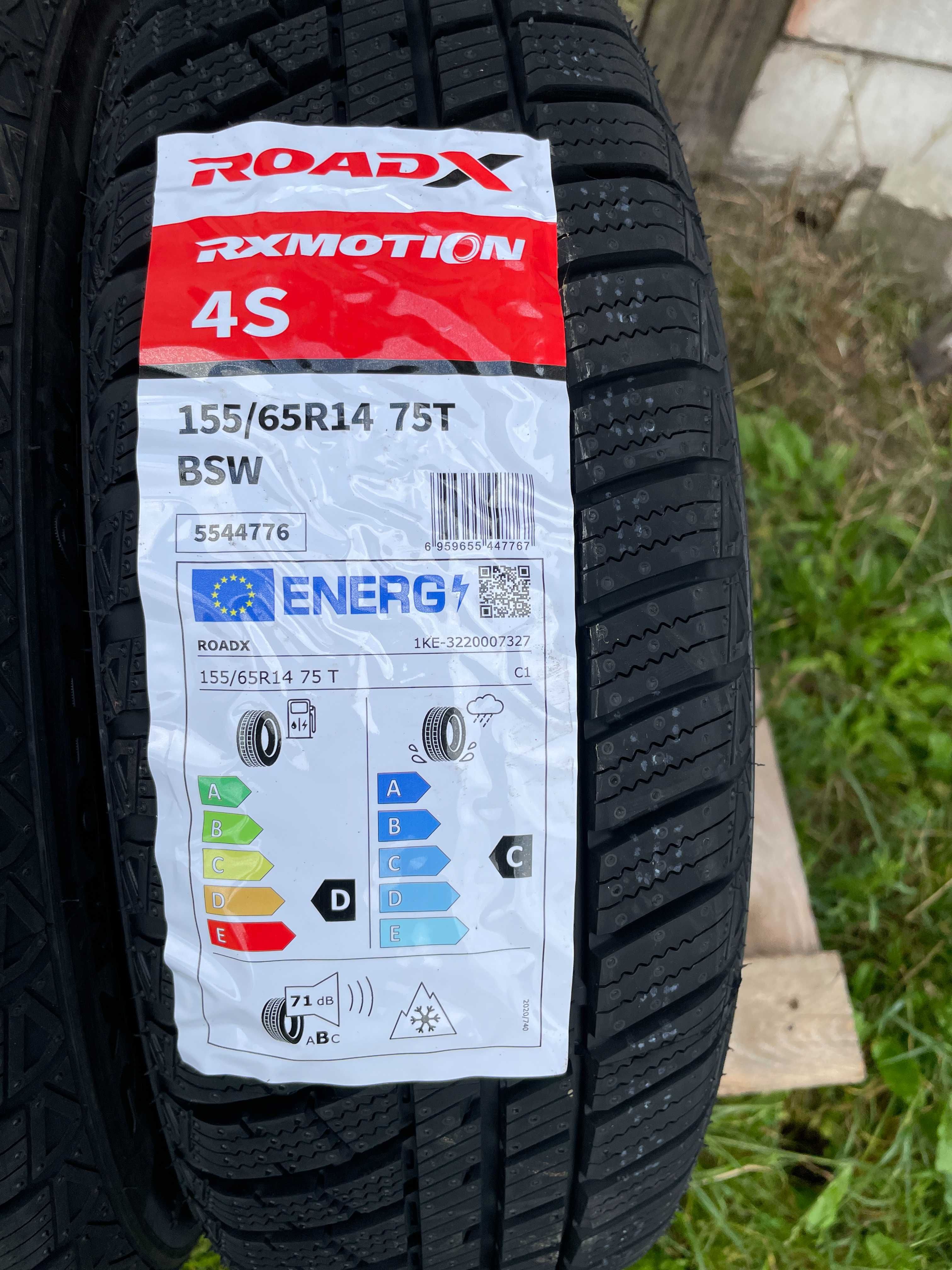 Okazja opony całoroczne 155/65R14 75T RoadX RxMotion 4S NOWY MODEL
