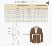 M. PJ PAUL JONES Marynarka męska, sportowa w stylu vintage, slim fit,