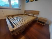 Łóżko z litego drewna dębowego – stan idealny