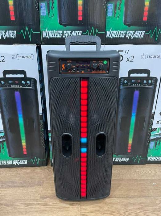 ТОП ПРОДАЖ Колонка Bluetooth Музыкальный центр с Rgb подсветкой