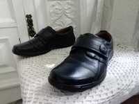 Skórzane angielskie hotter 42 eleganckie buty męskie półbuty pantofle