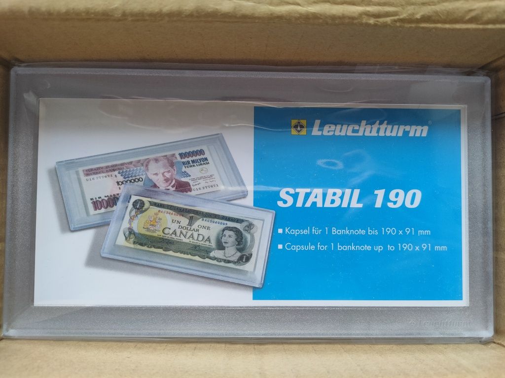 Kapsuła na banknoty Leuchtturm Stabil 190