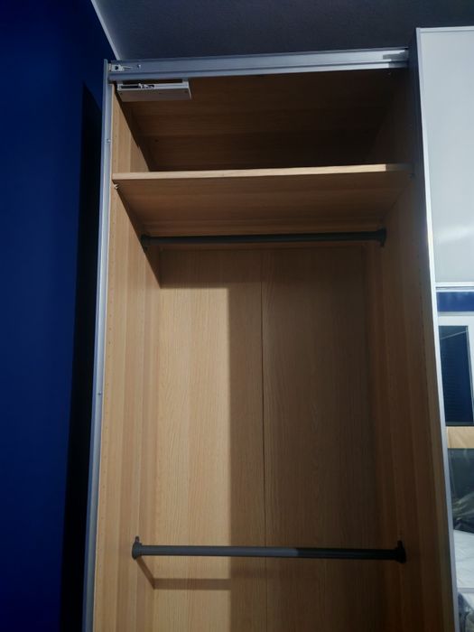Szafa PAX biała z lustrem 150x58x236