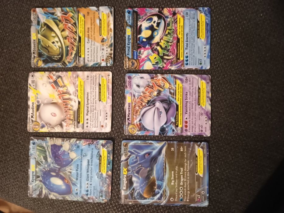 Karty Pokemon jak na foto 6 sztuk