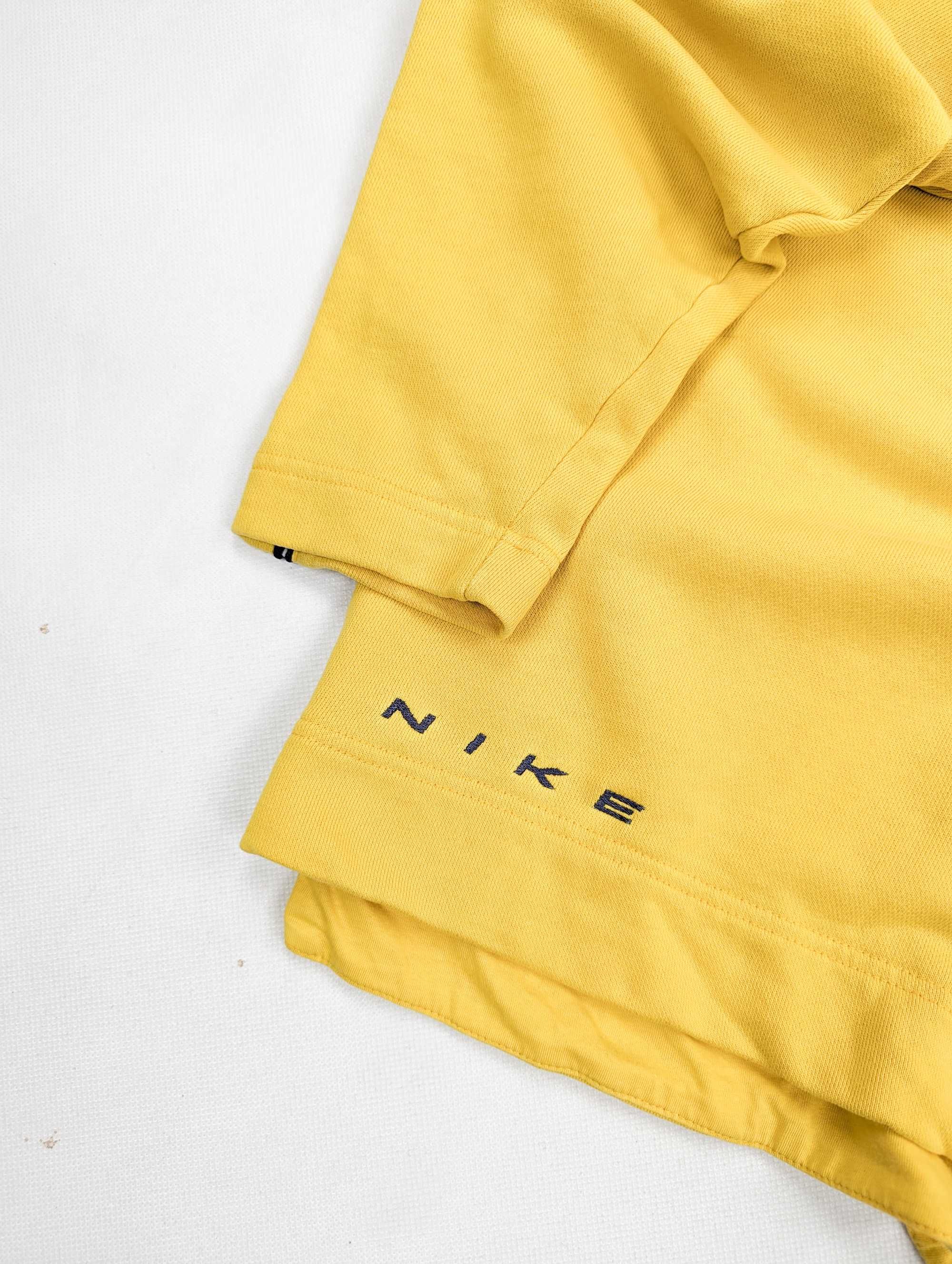 Nike vintage żółta bluza L logo boxy