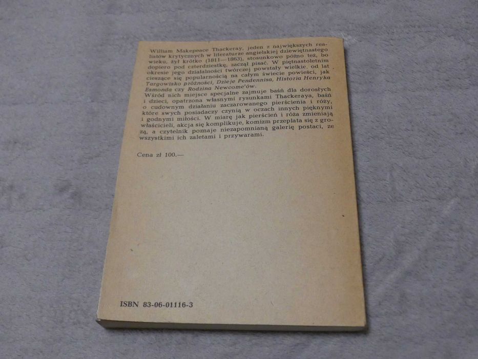 William Makepeace Thackeray Pierścień i róża