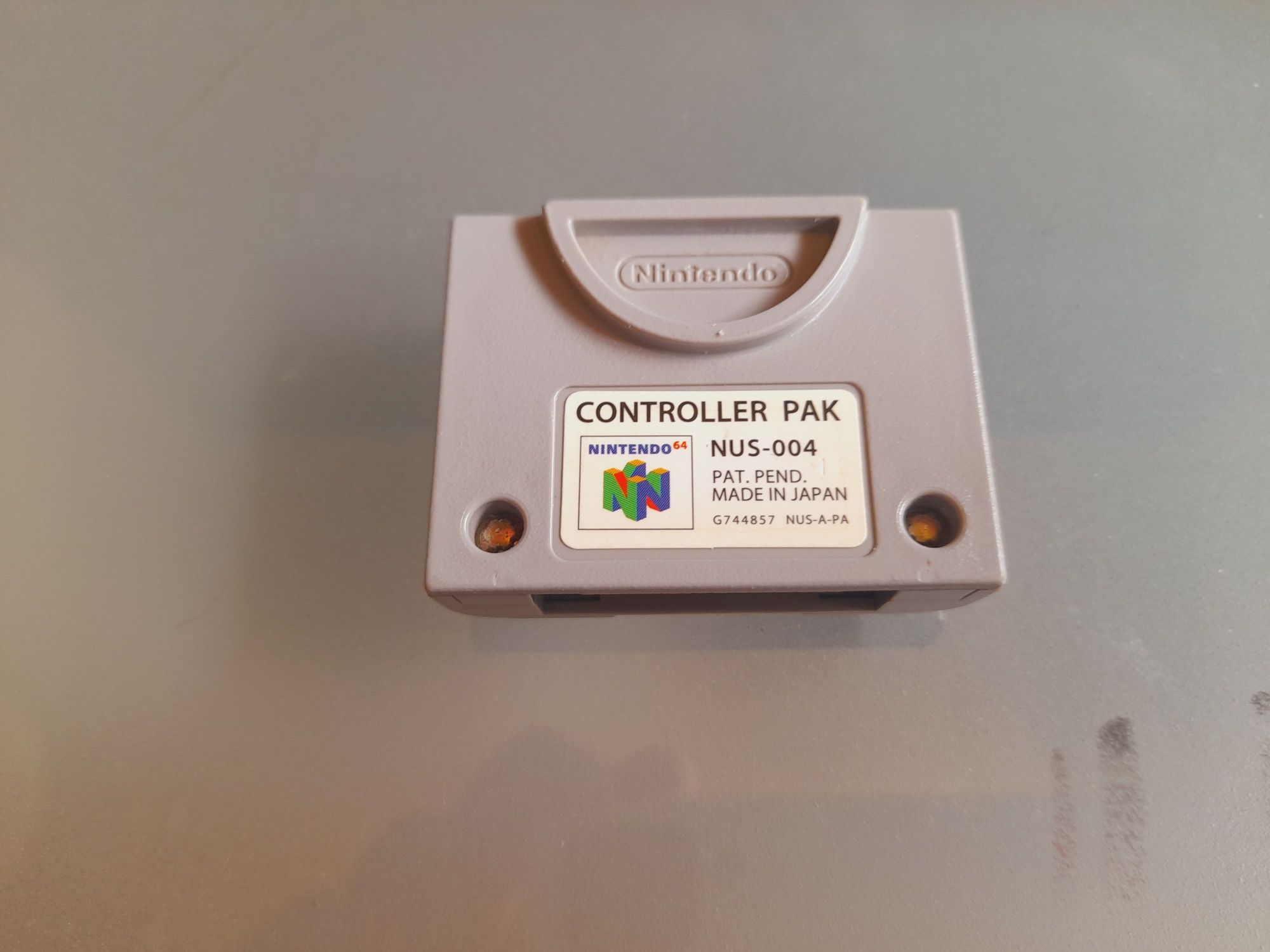 N64 - comando c/controller pak e fonte de alimentação