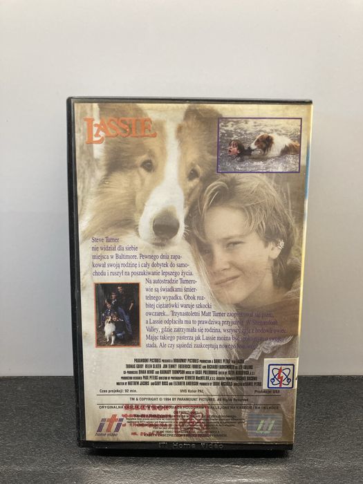 Lassie kaseta VHS 1994 ITI Polska dystrybucja