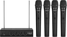 Phenyx Pro PTV-2000 Bezprzewodowy system mikrofonowy, 4-kanały, VHF