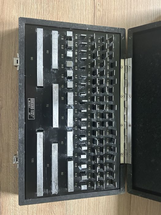 Płytki wzorcowe 87sztuk w zestawie