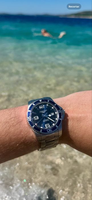 Longines Hydroconquest Automatico 44mm Azul - Com caixa e documentos
