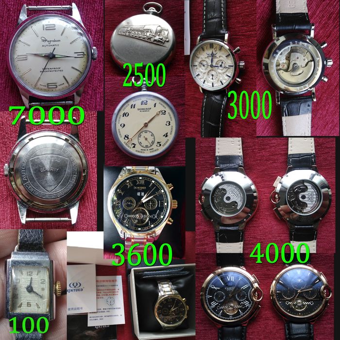 Часы механические наручные мужские автоподзавод ракета полёт слава зим