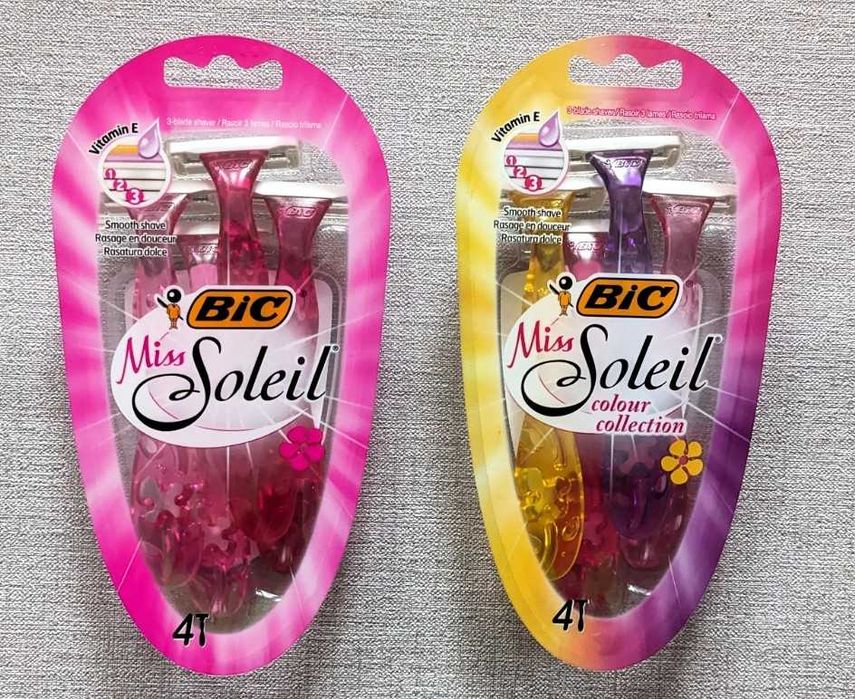 2 opakowania maszynek po 4 sztuki BiC Miss Soleil
