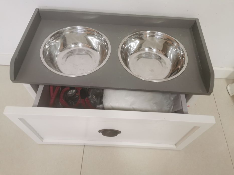Comedouro Para cães com duas gamelas