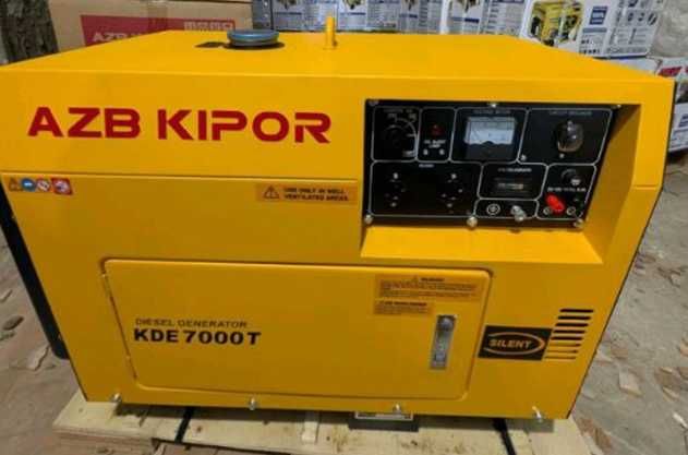генератор дизельний Кipor 7000T закритий мідна обмотка стартер колеса