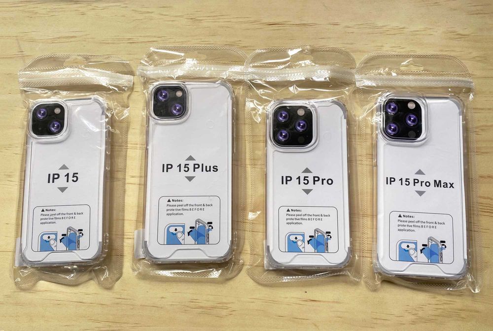 Capa de silicone reforçada para iPhone 15 / 15 Plus/15 Pro/15 Pro Max