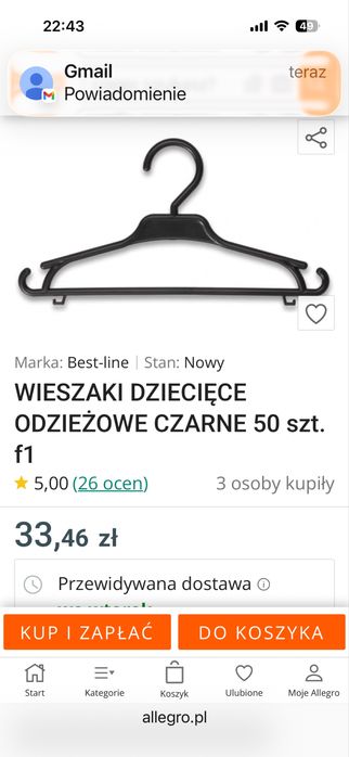Wieszaki do sklepów,biura,domu