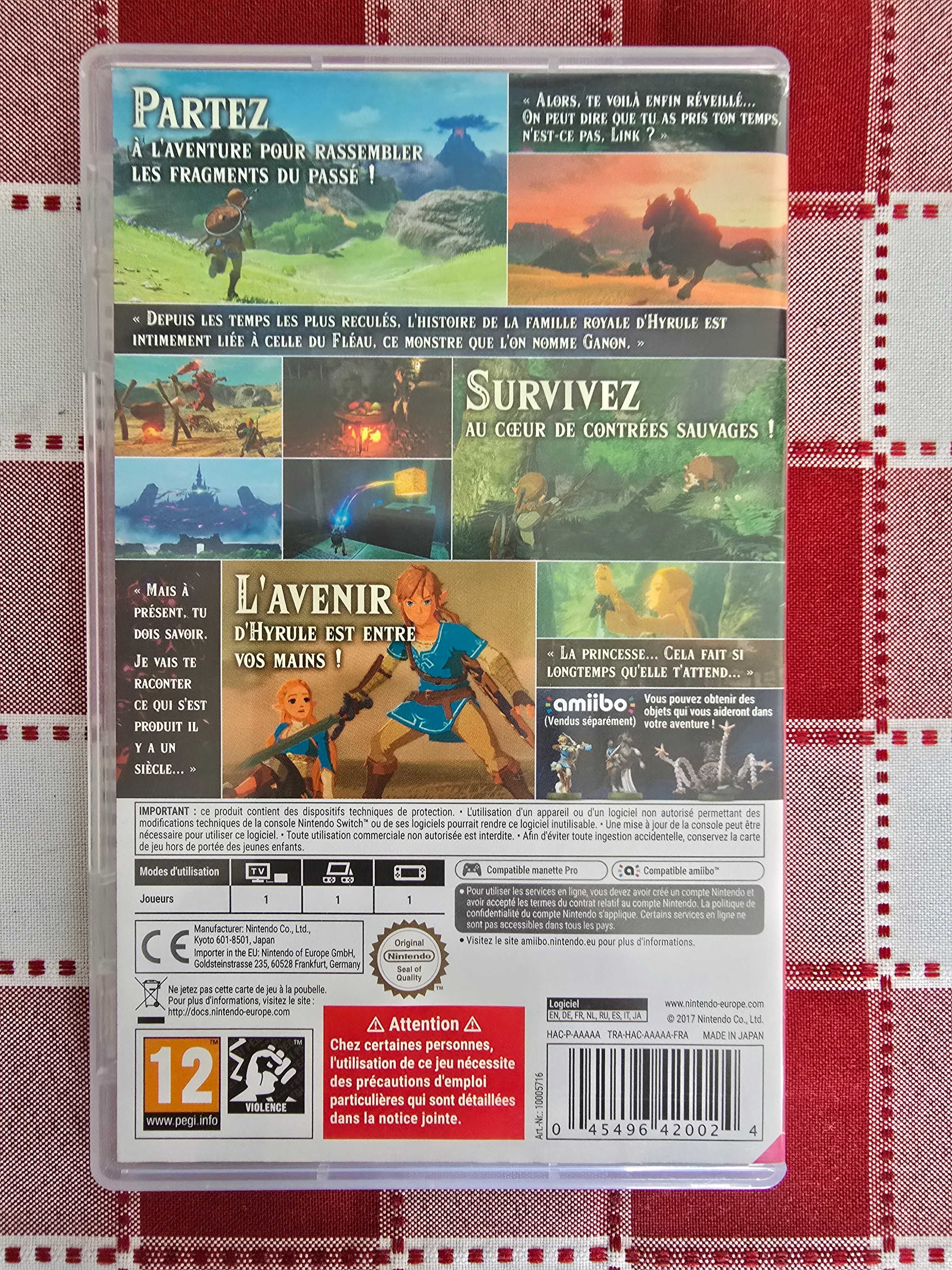 Jogo Nintendo Switch Zelda Breath Of The Wild