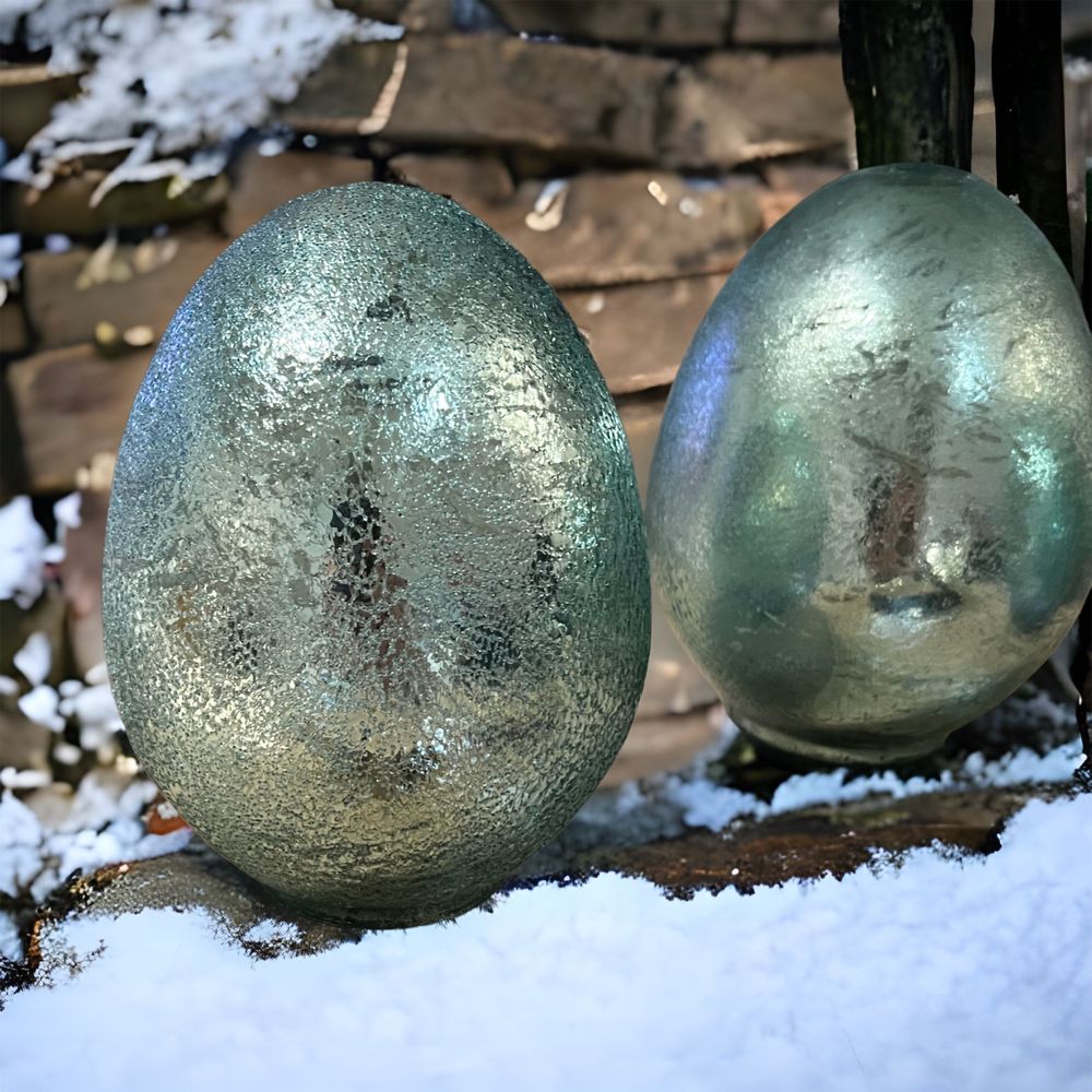Jajo wielkanocne szklane dekoracja wielkanocna