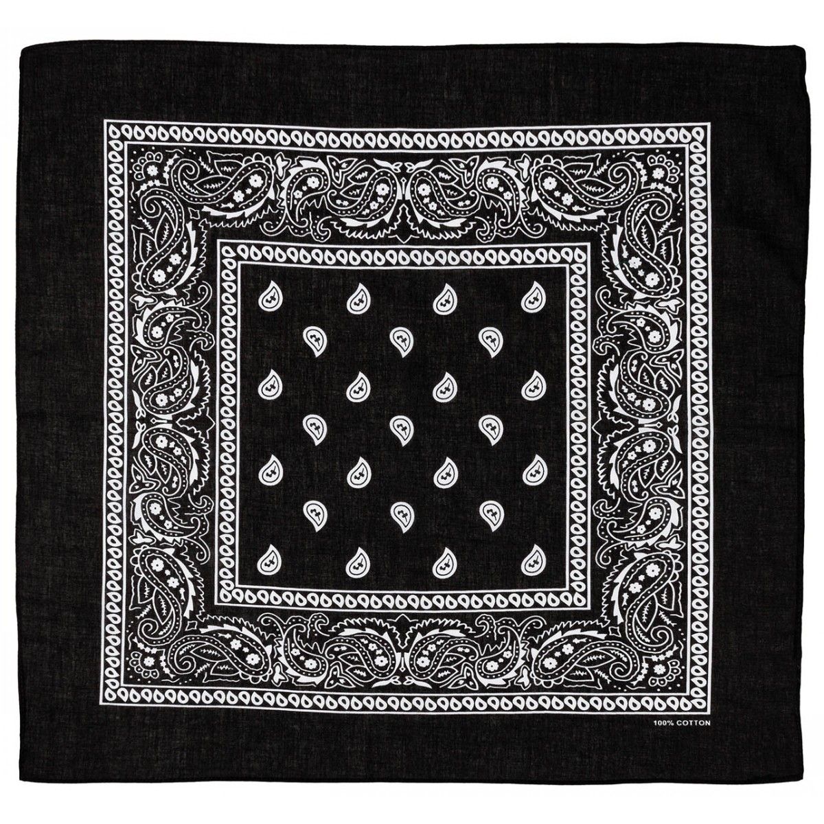 bandamka bandana chusta 55x55 cm czarno-biała