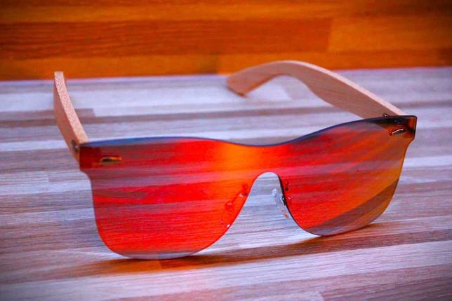 Okulary przeciwsłoneczne, bambusowe MODA 2022 - UV400 PROMOCJA