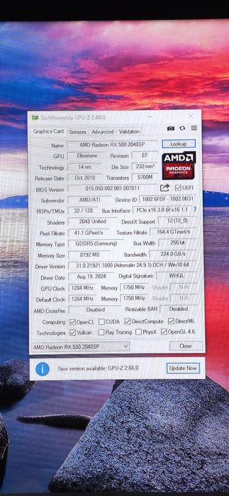 Продам видеокарту Rx580 8gb 2048 sp , в отличном состоянии