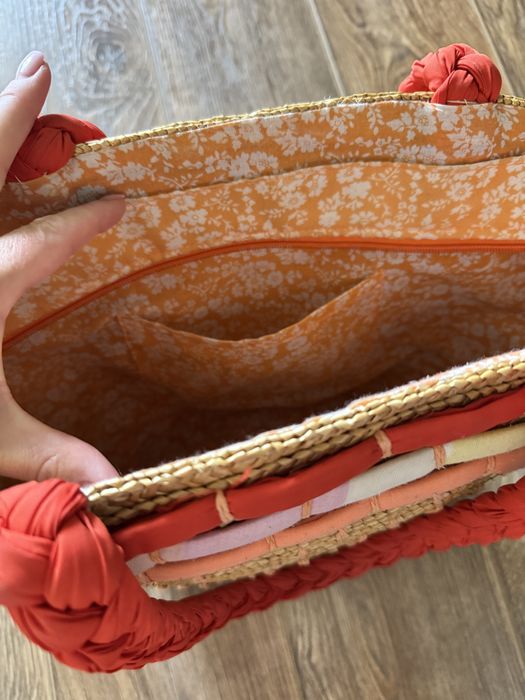 Сумка плетеная солома на пляж