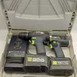 Wkrętarka Festool 2 sztuki 18 V DRC 18/4 LI 2x 5,2 PLUS oraz T18+3