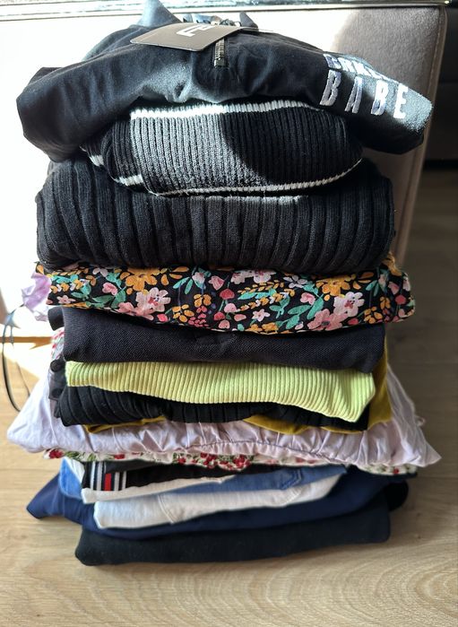 Mix ubrań damskich, 18 szt, paczka ubrań damskich w rozmiarze M/38