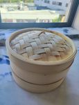 Vaporeira em bamboo