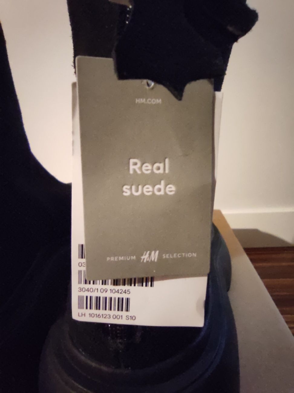 Ocieplane zamszowe (real suede) buty H&M Premium Selection. TANIEJ!!!