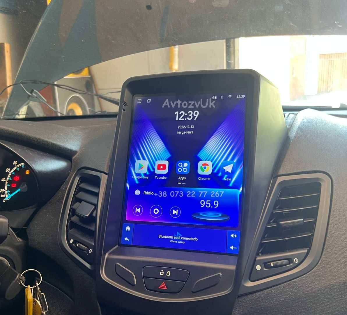 Магнитола FIESTA Ford Фиеста ФОРД GPS Tesla Монитор CarPlay Android 13