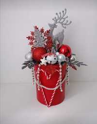 Flower box flowerbox bomba box świąteczny bożonarodzeniowy glamour