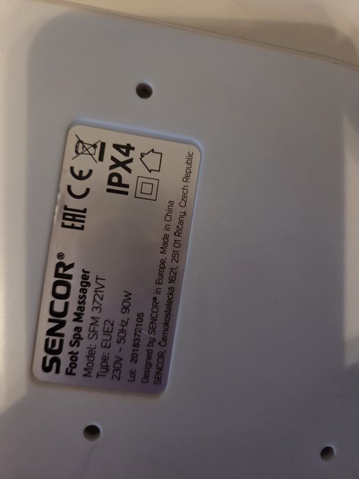 Masażer wodny do stóp Sencor SFM 3721VT