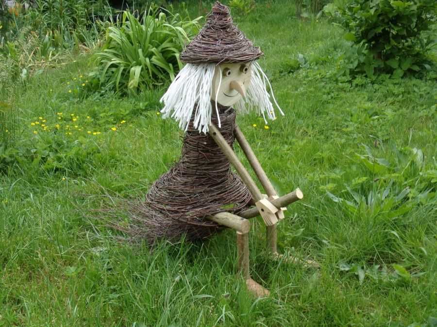 ozdoby ogrodowe z witek brzozowych