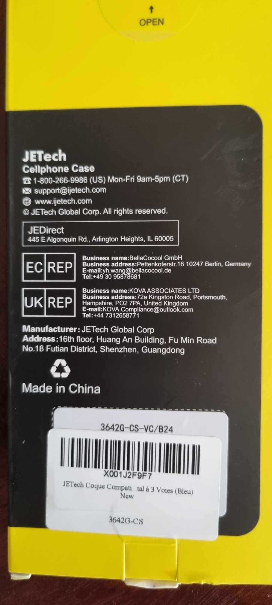 Etui JETech  Kompatybilny z iPhone 11 Pro Max 6,5 cala z podstawką