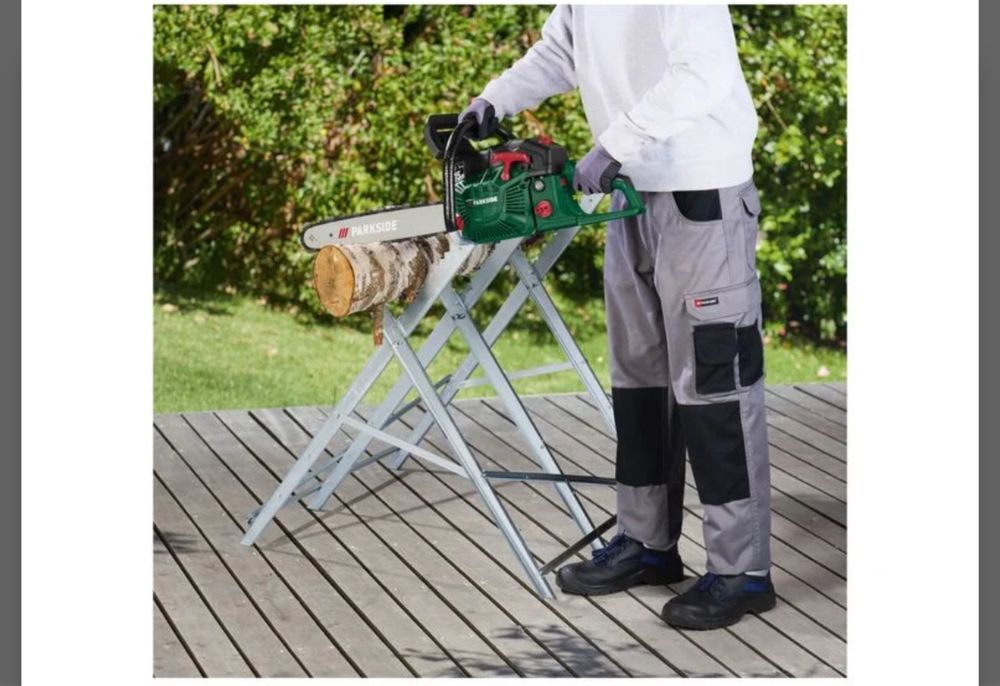 Parkside Motosserra a gasolina c/ sistema antivibração