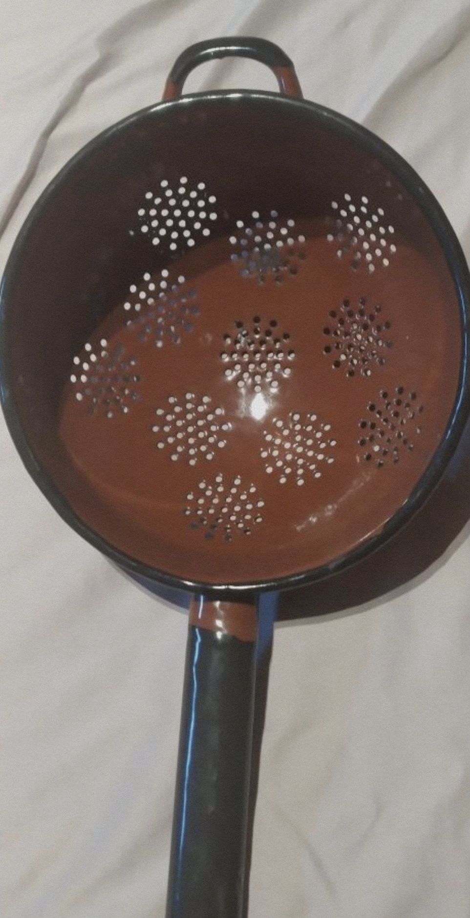 Durszlak emaliowany PRL