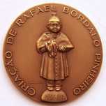 Medalha de Bronze Padre Cura de Bordalo Pinheiro por CABRAL ANTUNES